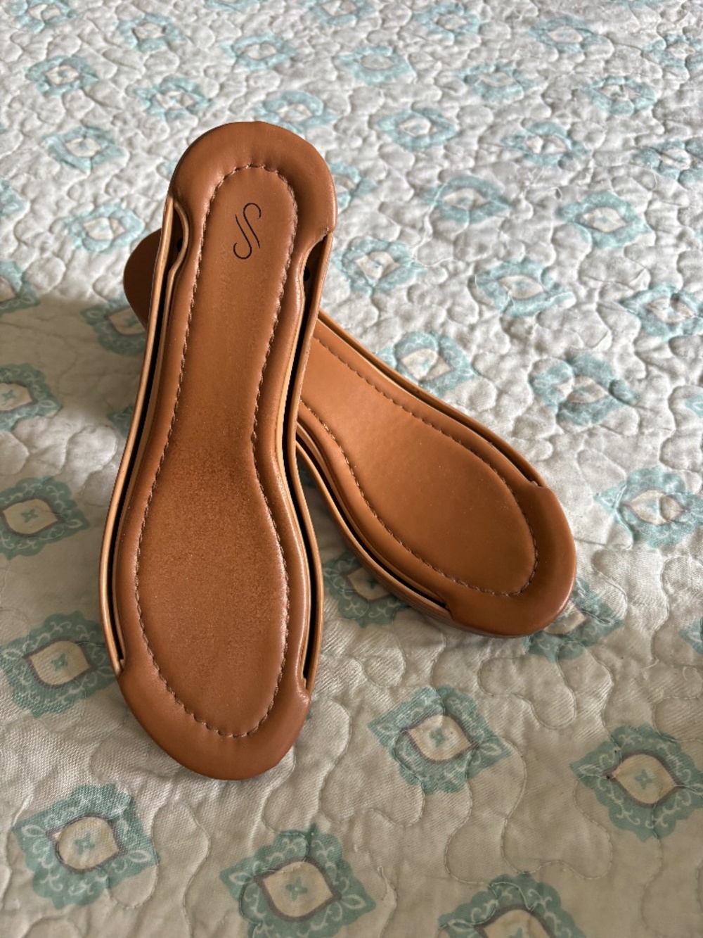 Solely Jane Classic Comfort Sole Base-Brown Stripe Size 6